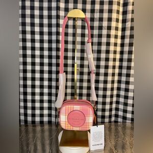 Coach Mini Dempsey Garden Plaid Camera Bag 2021 NWT